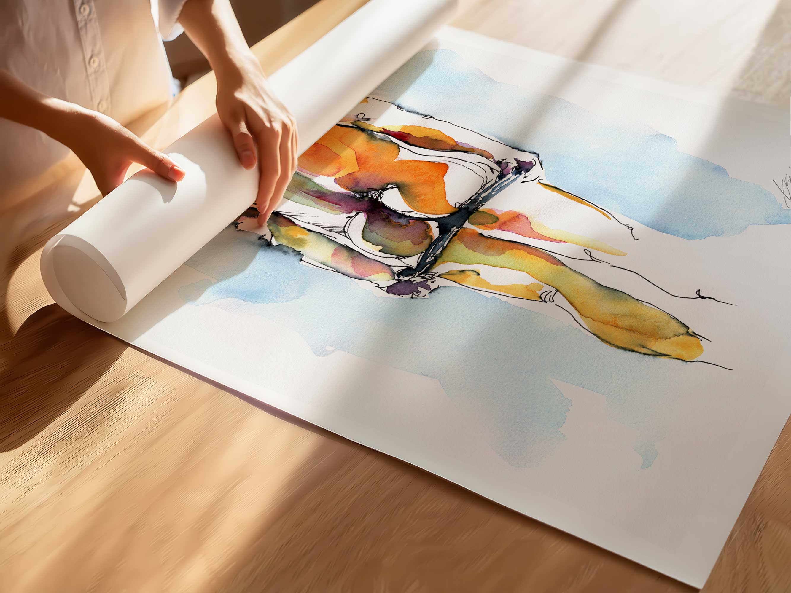 Held by a Thread – Art Print Artist Brenden Sanborn
