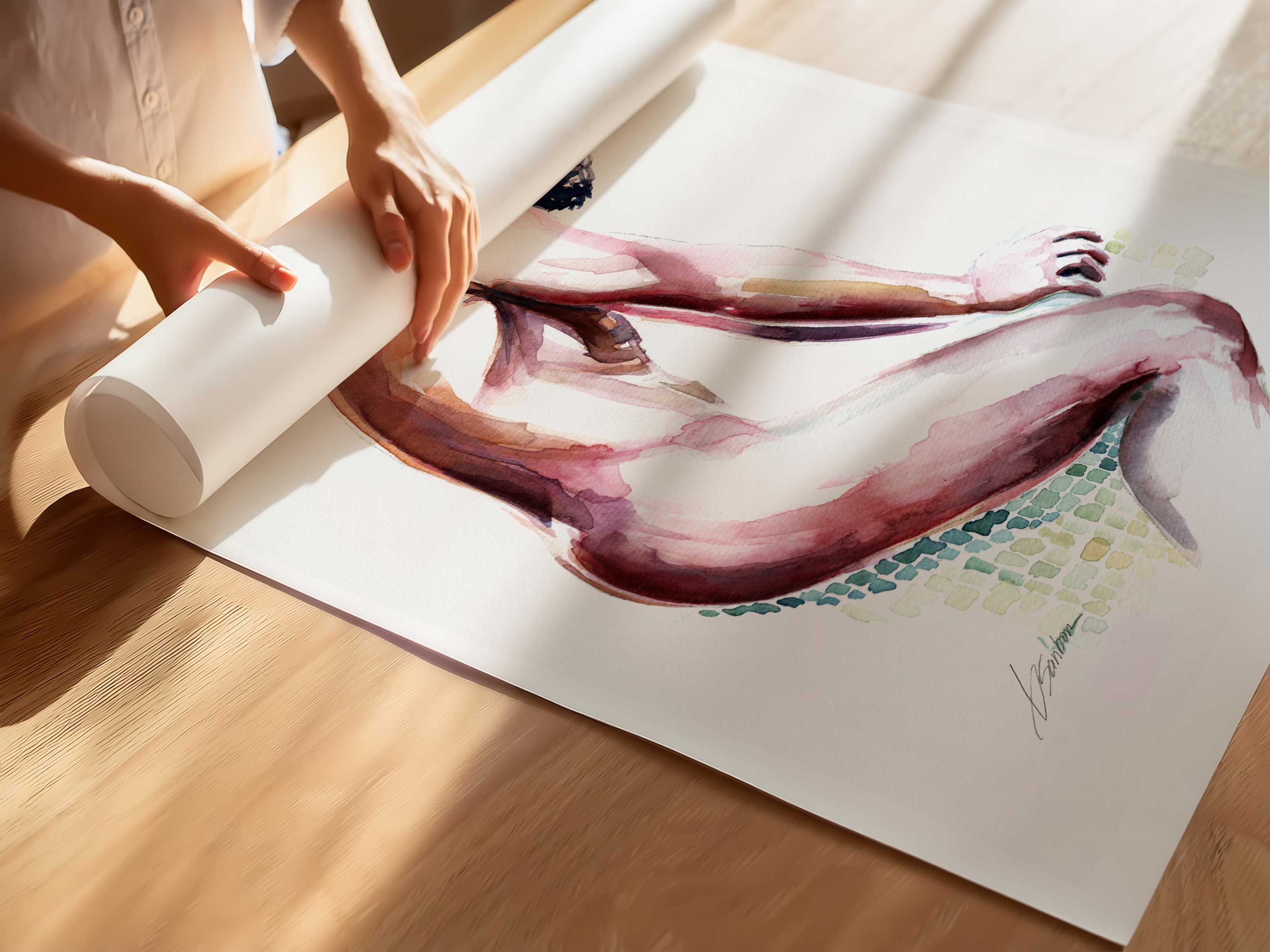 Silent Pause in the Glow – Art Print Artist Brenden Sanborn