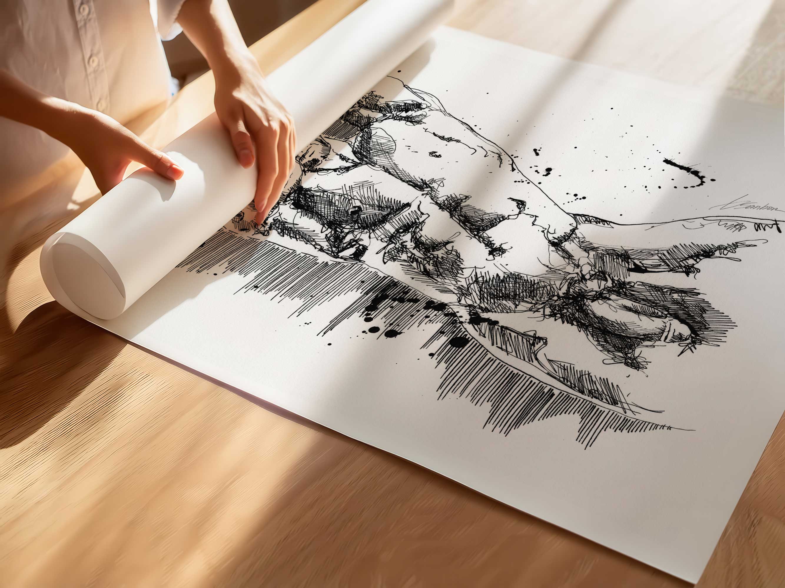 Shadow and Form in Motion – Art Print Artist Brenden Sanborn