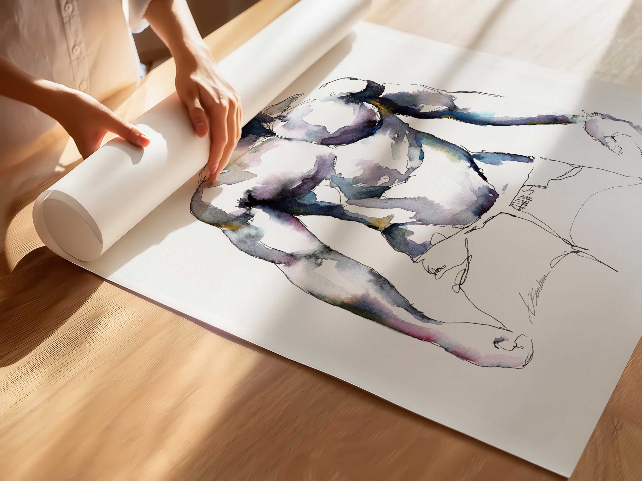 The Slow Unravel of Temptation – Art Print Artist Brenden Sanborn