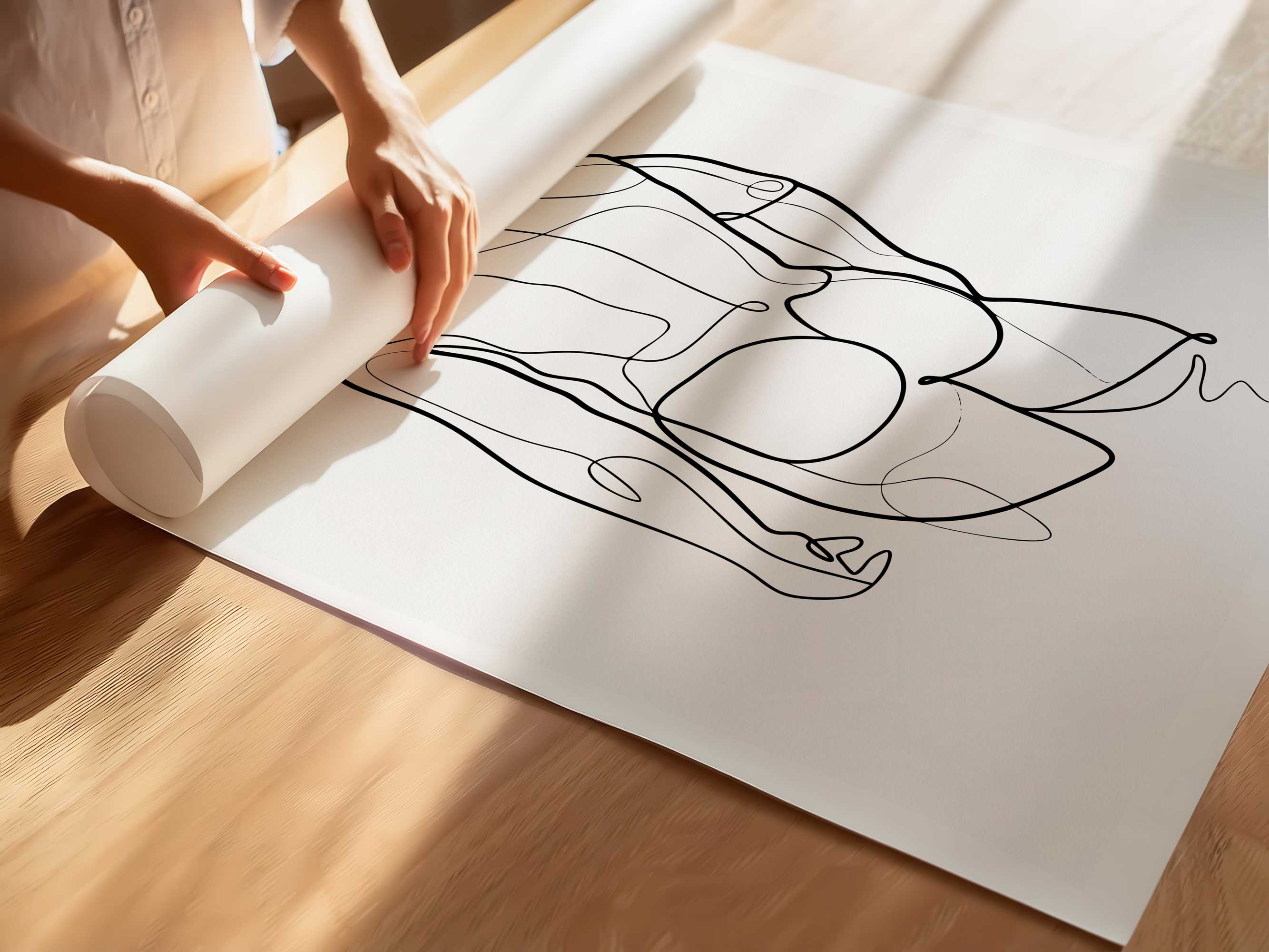 Curves in One Breath – Art Print Artist Brenden Sanborn