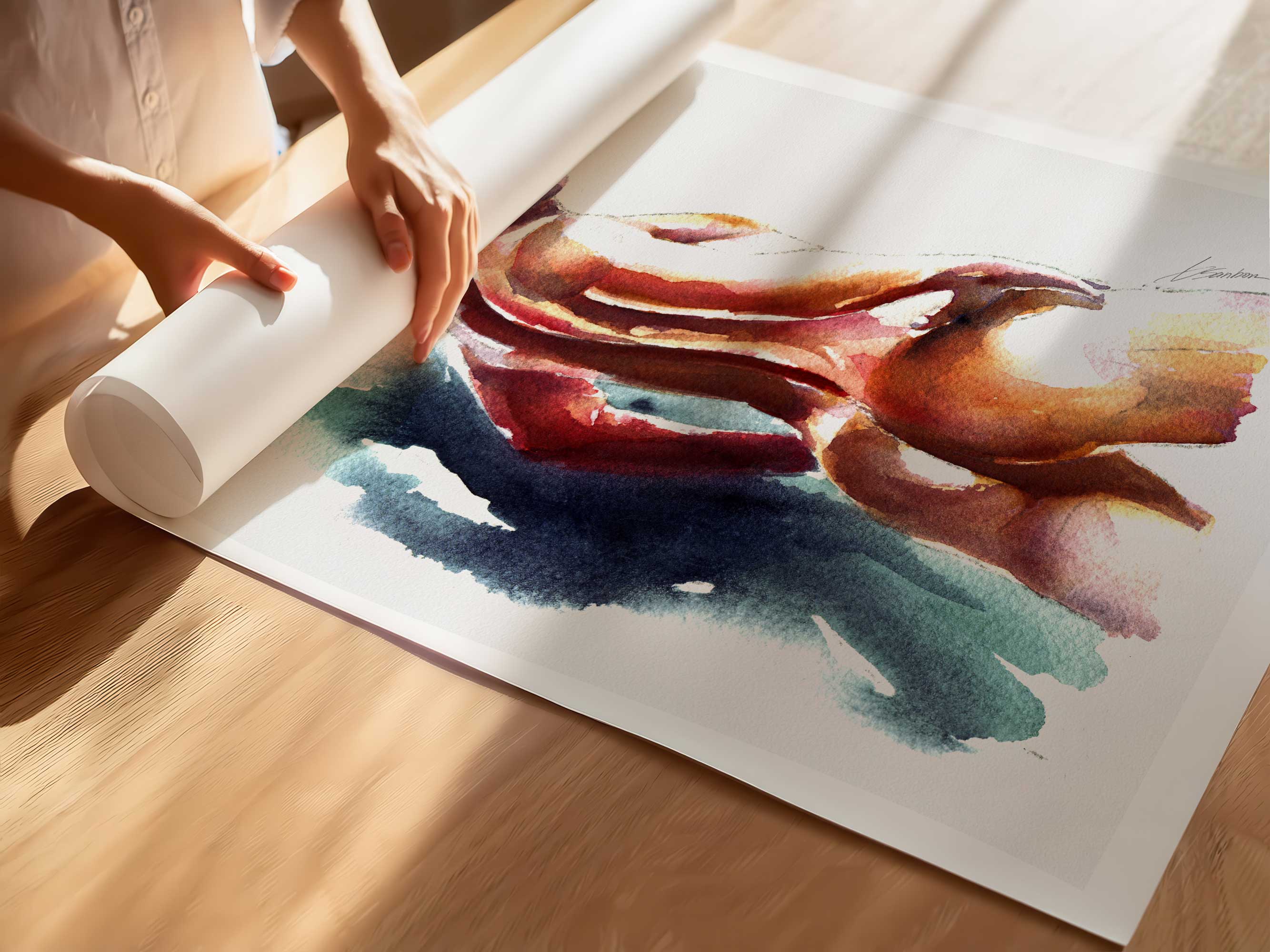 A Look That Lingers – Art Print Artist Brenden Sanborn