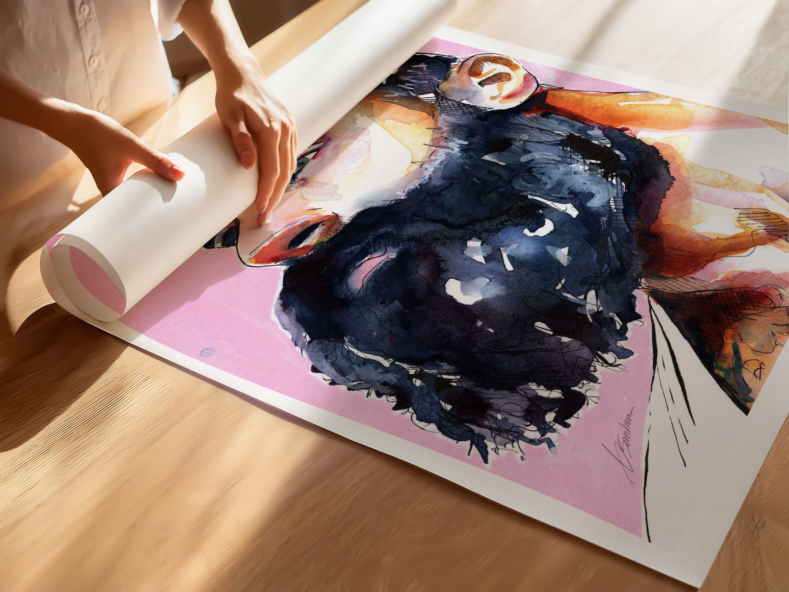 The Gaze Beneath the Beard – Art Print Artist Brenden Sanborn