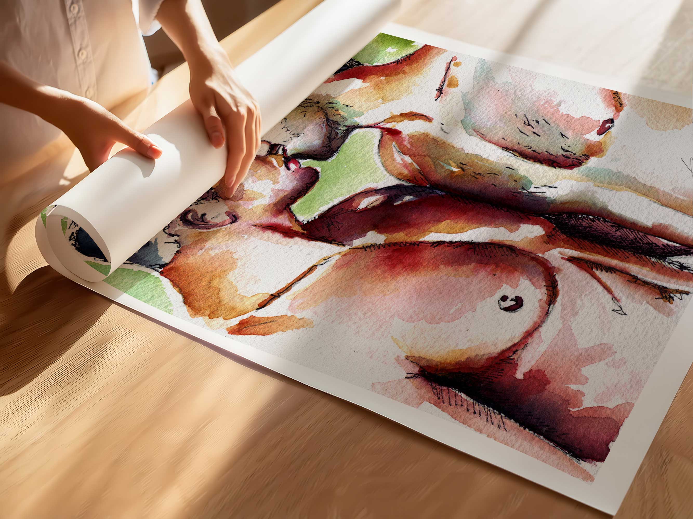 Lips Almost Touched – Art Print Artist Brenden Sanborn