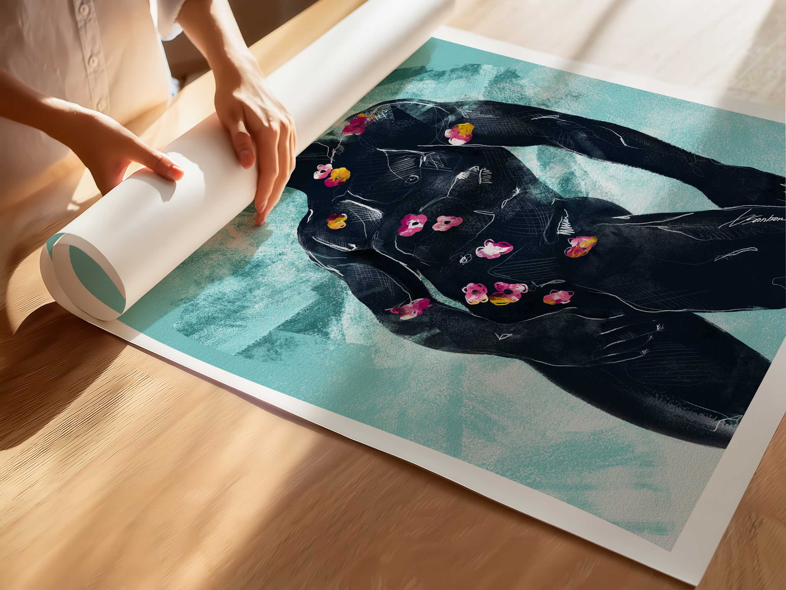 Blooms of a Content Soul - Art print Artist Brenden Sanborn