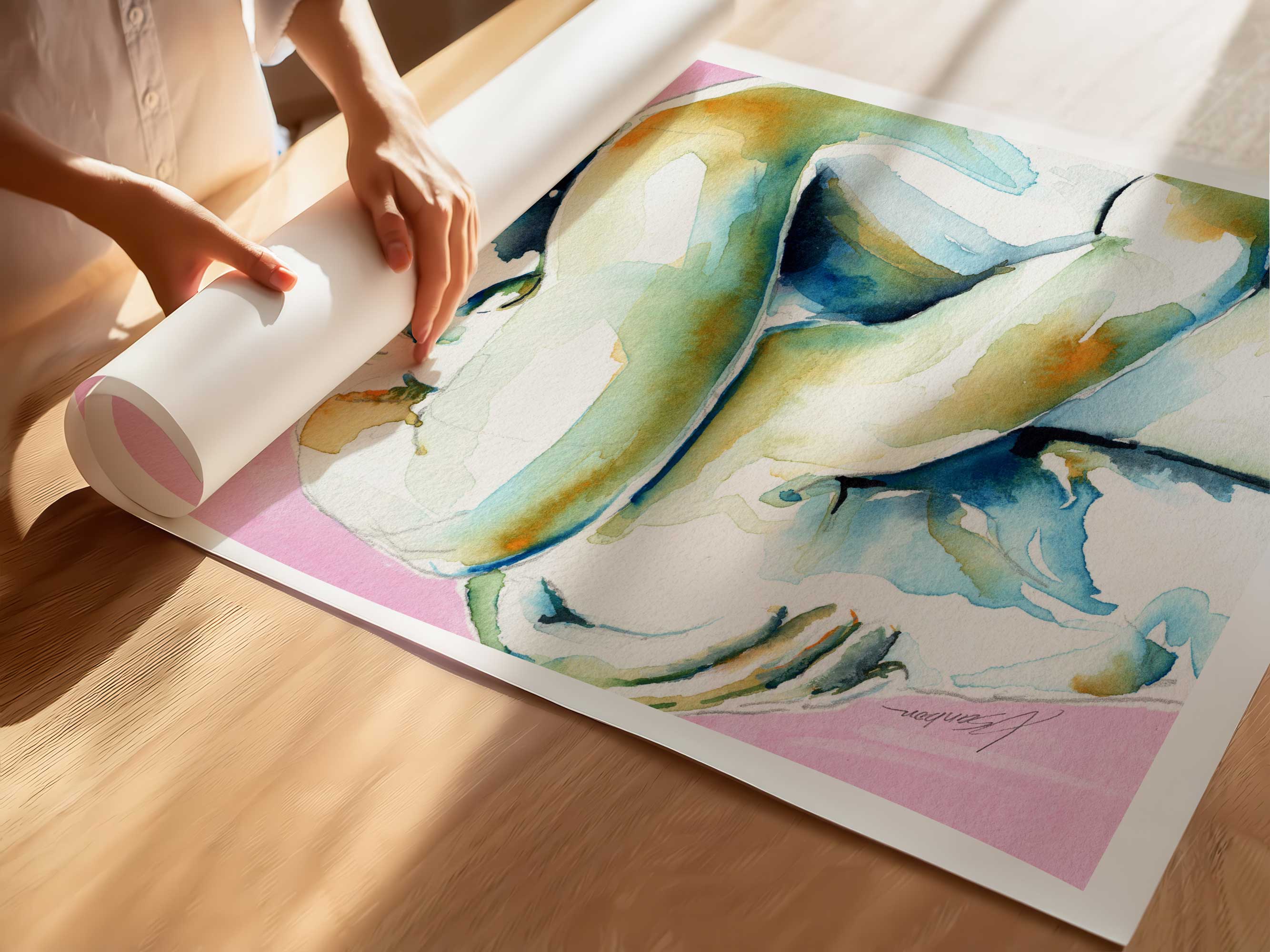 Holding You Close – Art Print Artist Brenden Sanborn