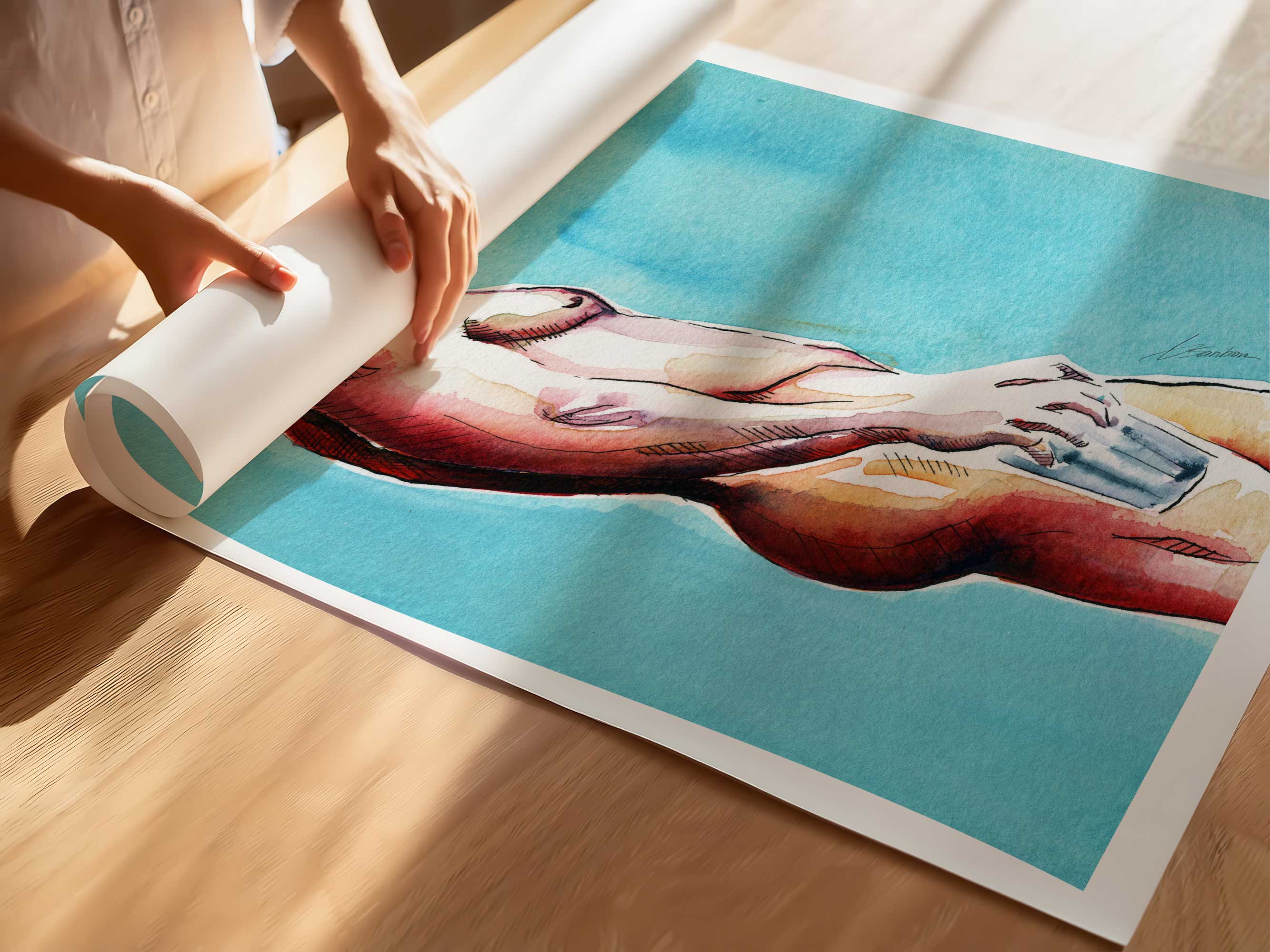 A Quiet Pour – Art Print Artist Brenden Sanborn