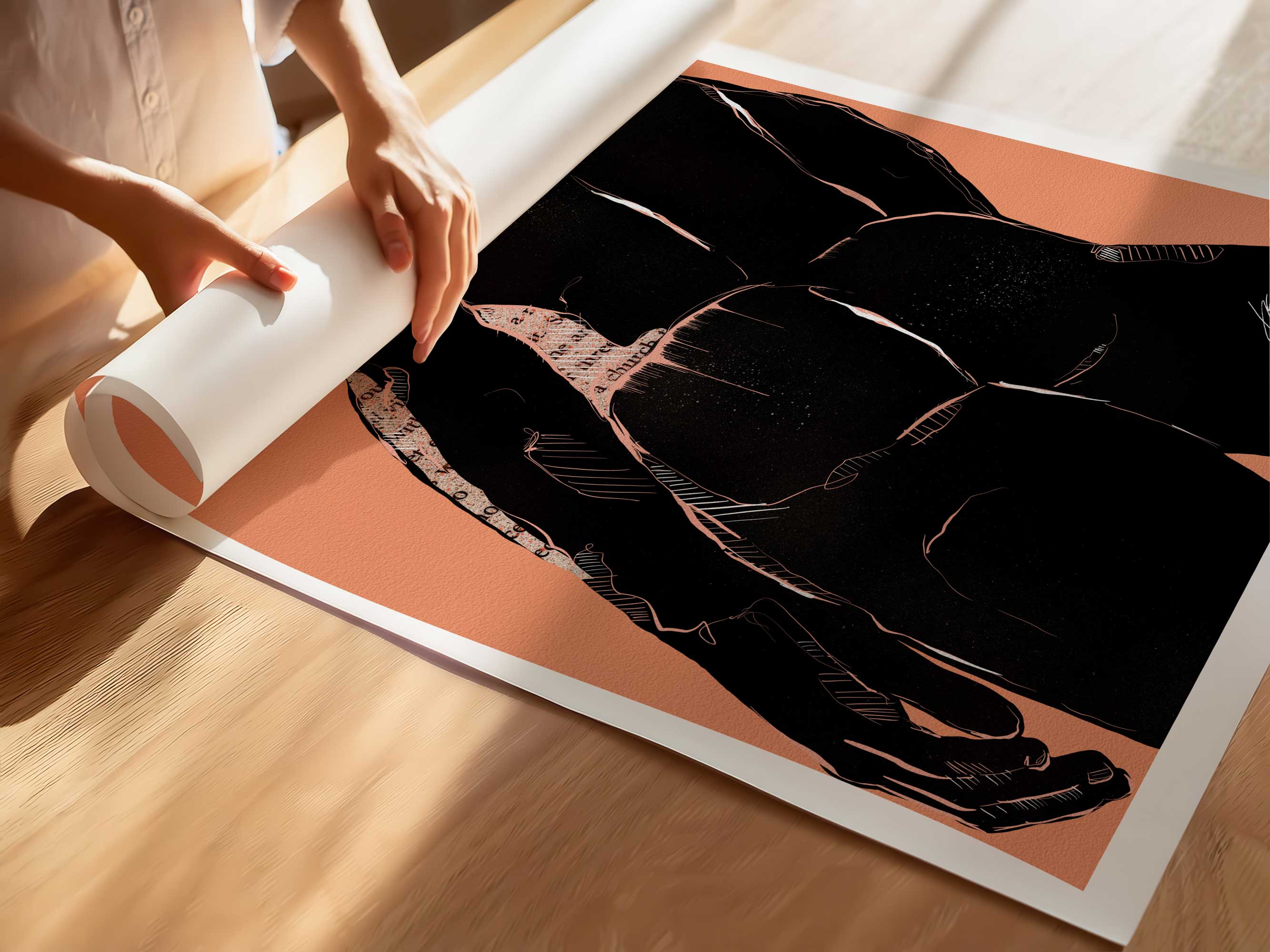 View From Behind and Below - Art Print Artist Brenden Sanborn