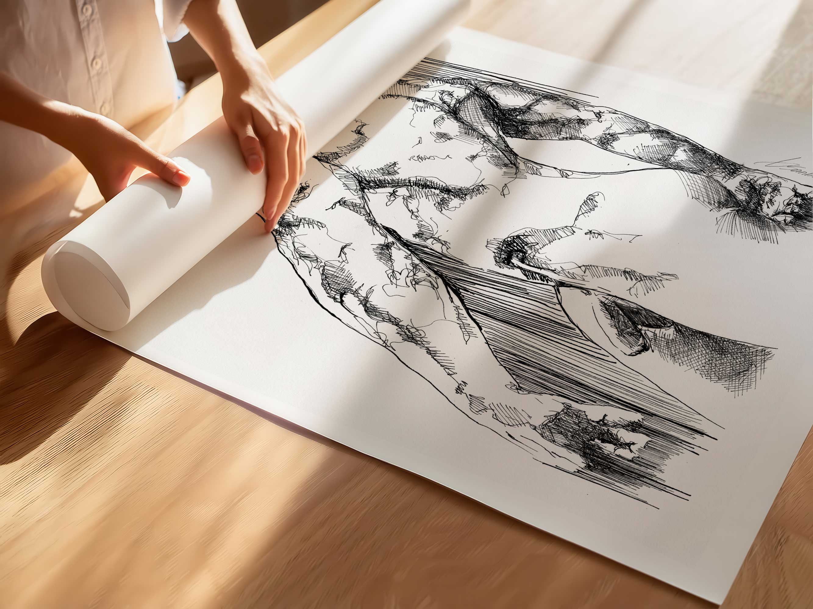 Etched in Shadow and Light – Art Print Artist Brenden Sanborn