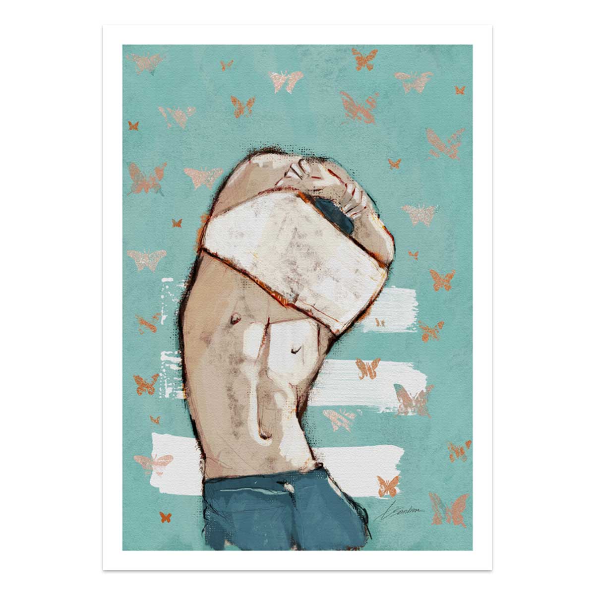 Butterflies and Bare Skin – Art Print Artist Brenden Sanborn