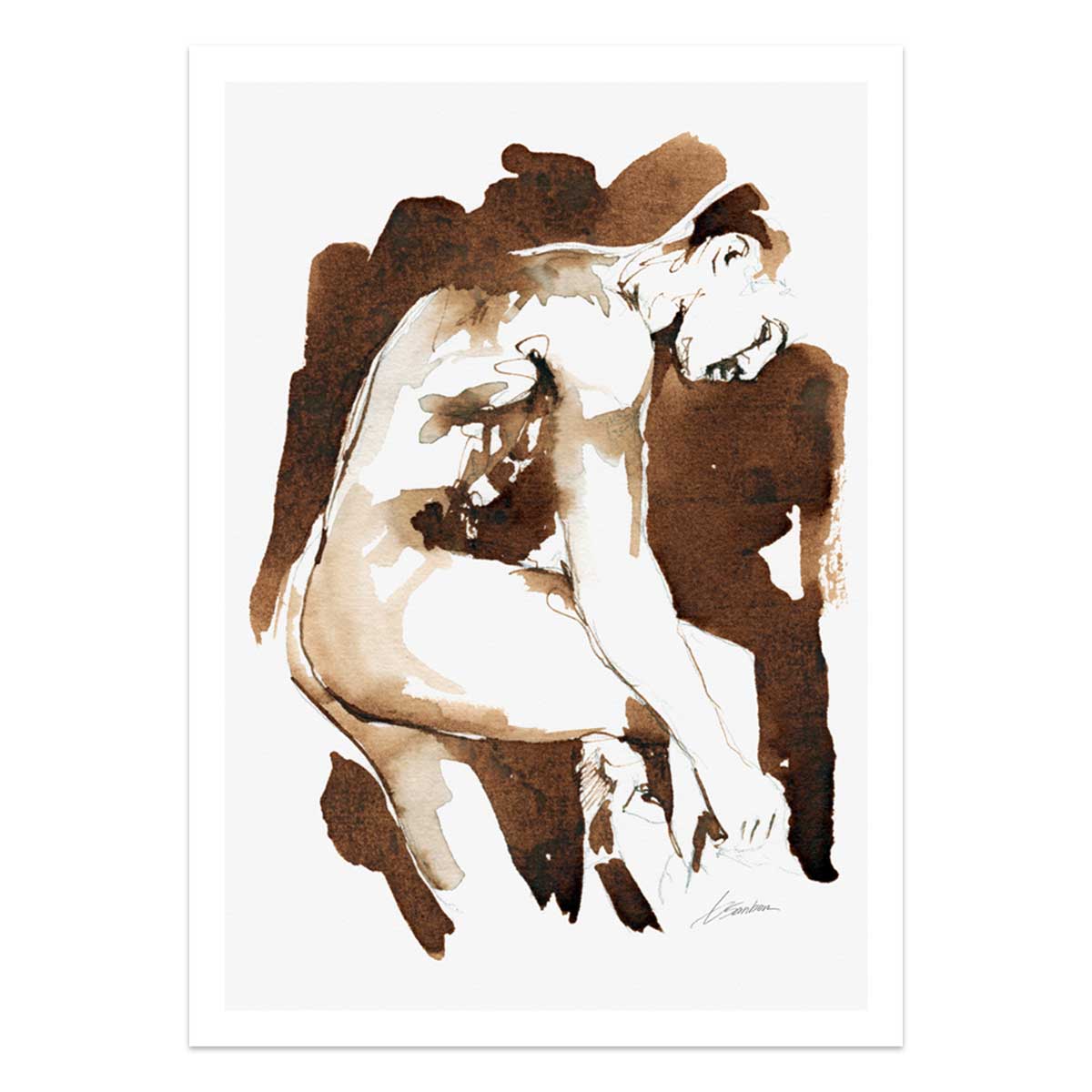 Lowering His Guard – Art Print Artist Brenden Sanborn