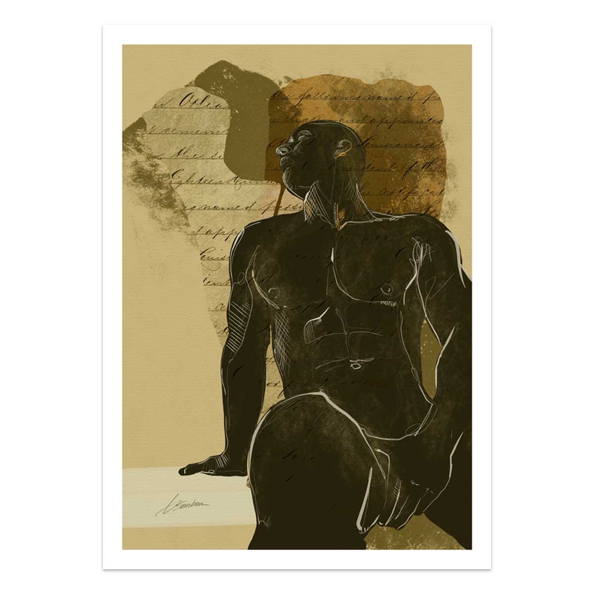 Lost in a Sea of His Thoughts - Art Print Artist Brenden Sanborn