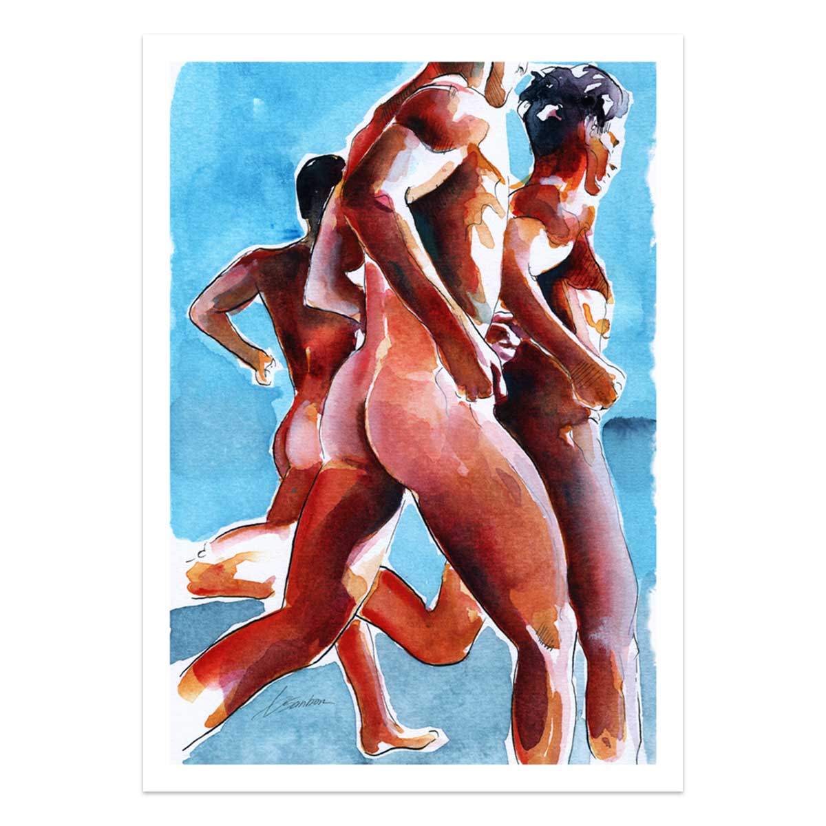 Sunlit Booties in Motion – Art Print Artist Brenden Sanborn