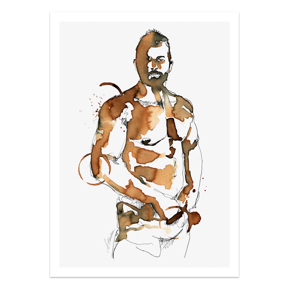 Coffee-Stained Confidence – Art Print Artist Brenden Sanborn