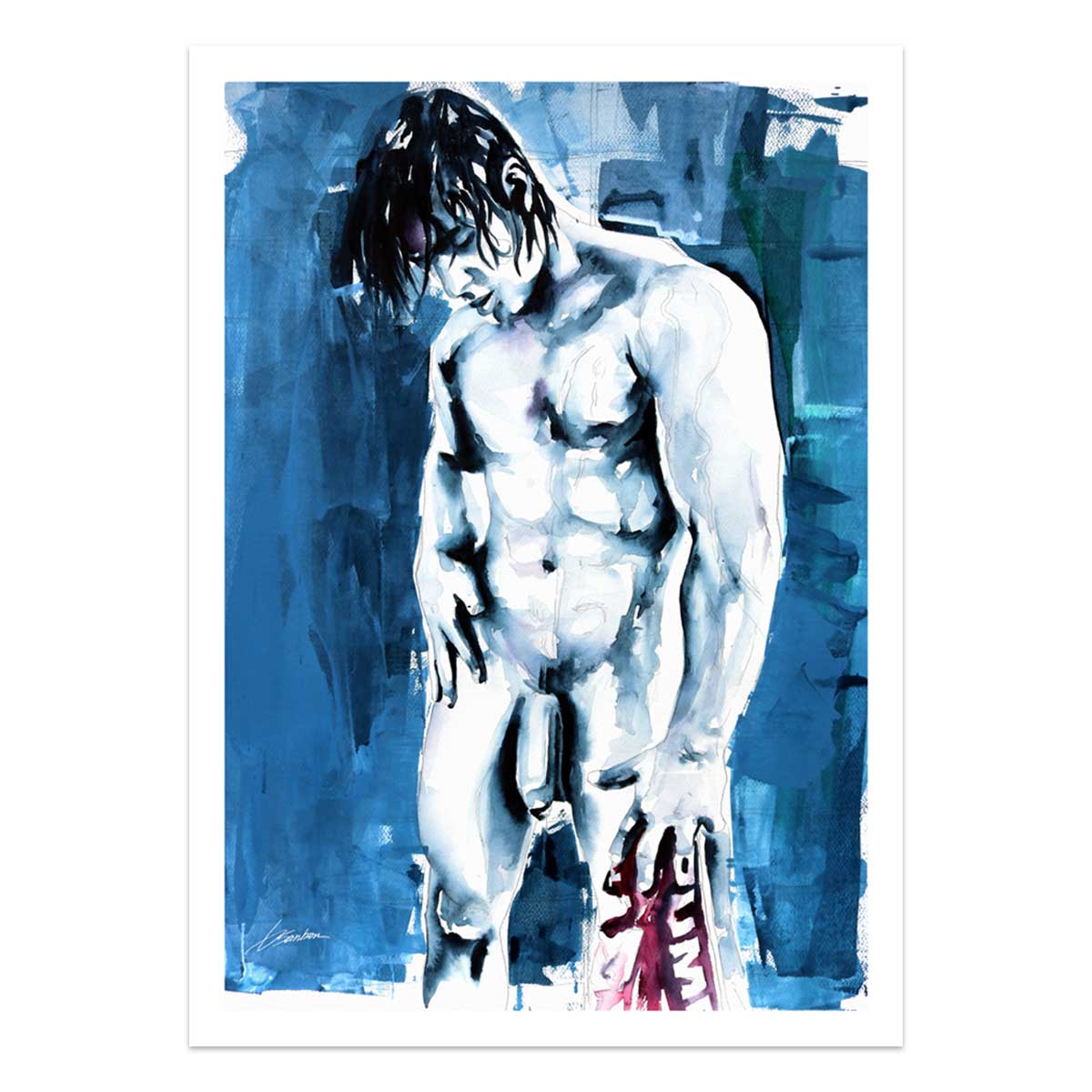 He Was All Pumped Up - Art Print Artist Brenden Sanborn