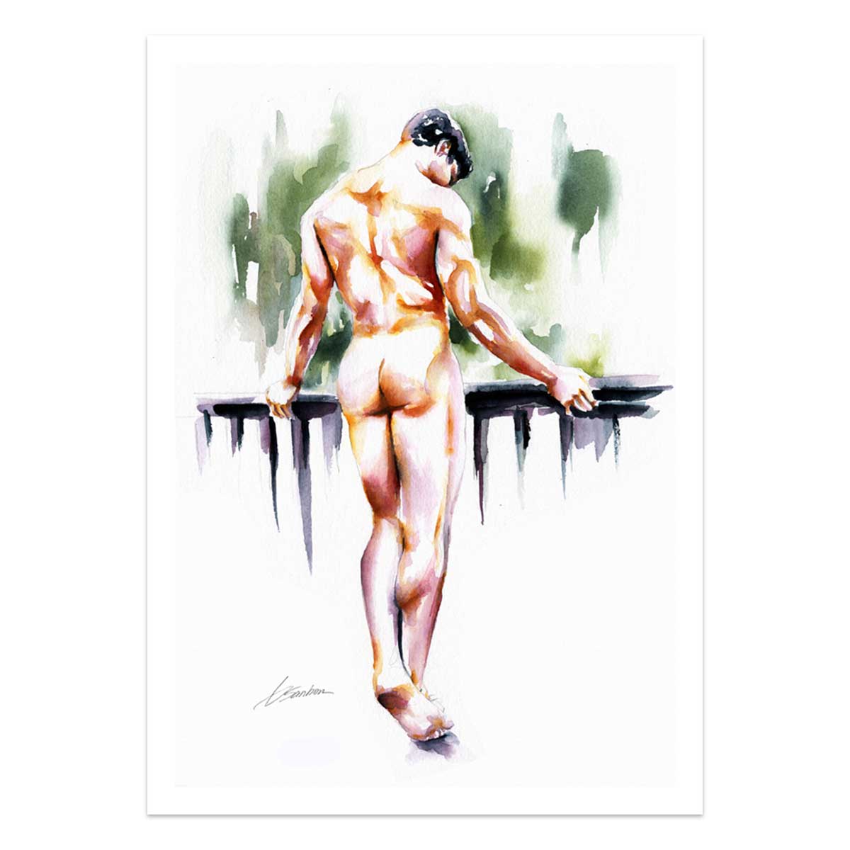 Leaning into the Breeze – Art Print Artist Brenden Sanborn