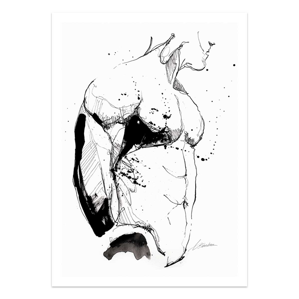 Of Muscle and Midnight Stains – Art Print Artist Brenden Sanborn