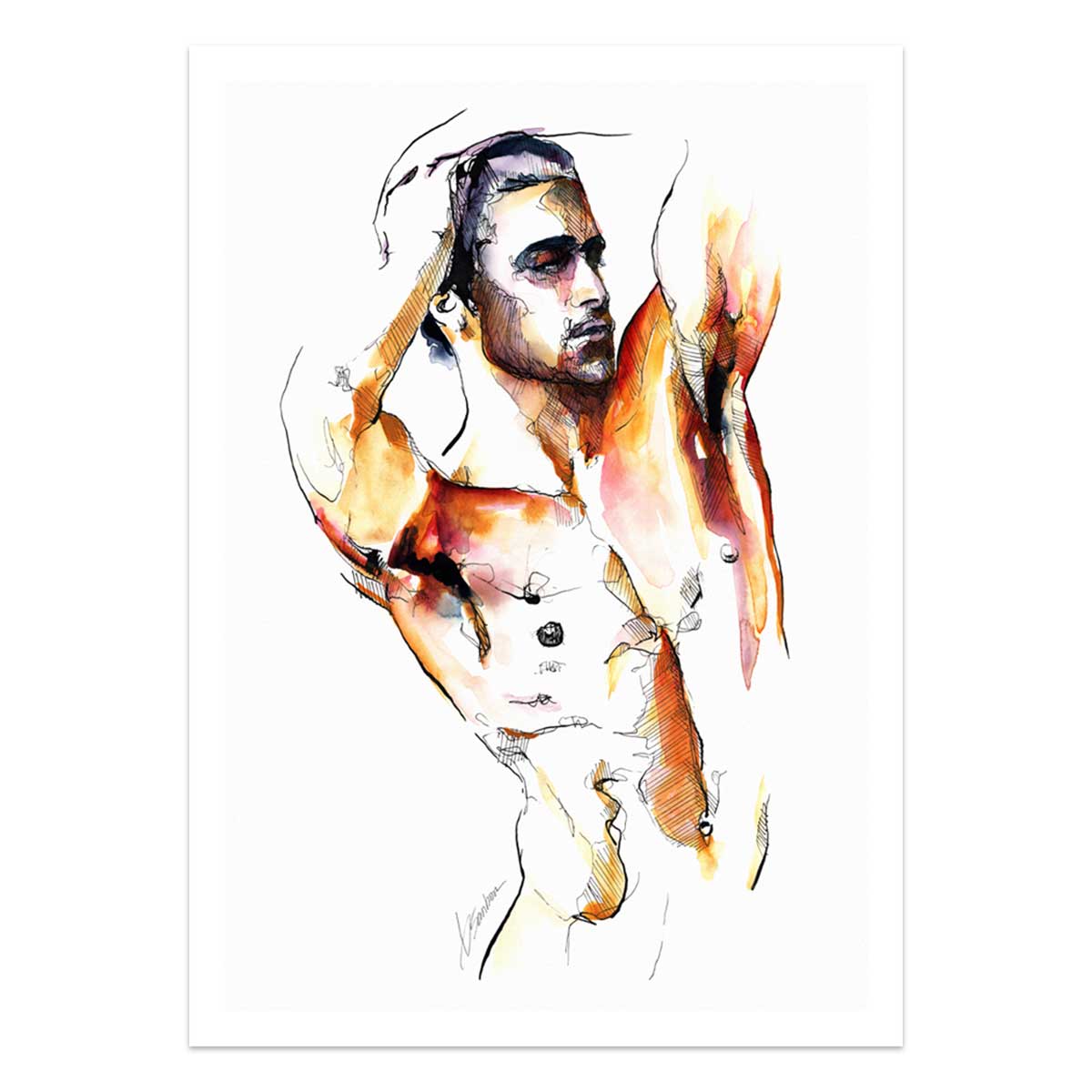 The Grace in His Reach – Art Print Artist Brenden Sanborn