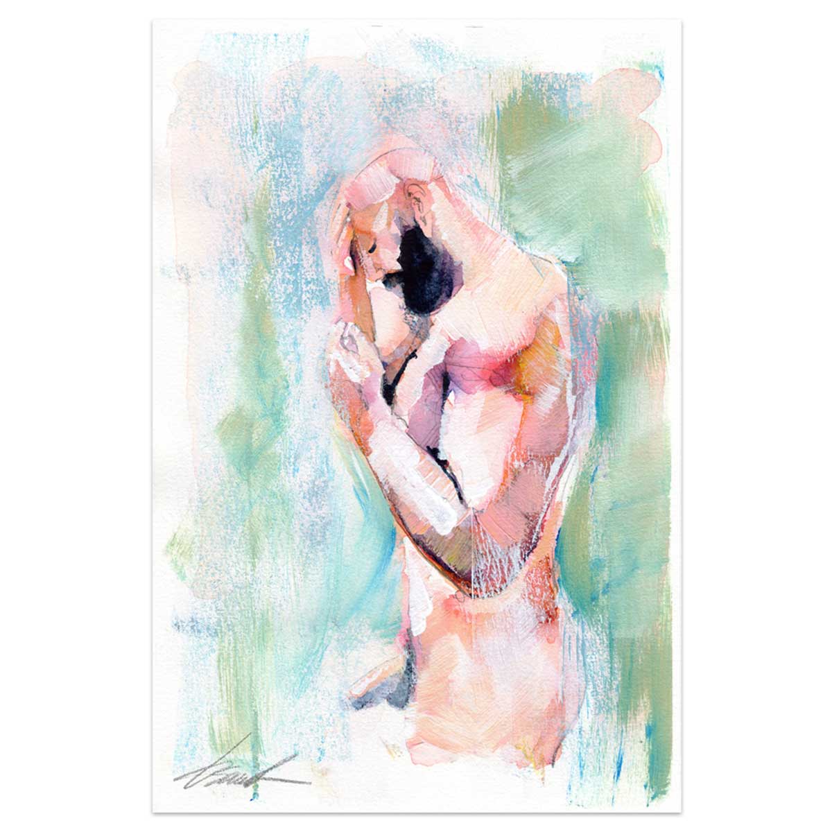 Where the Noise Hid – 6x9" Original Watercolor Artist Brenden Sanborn
