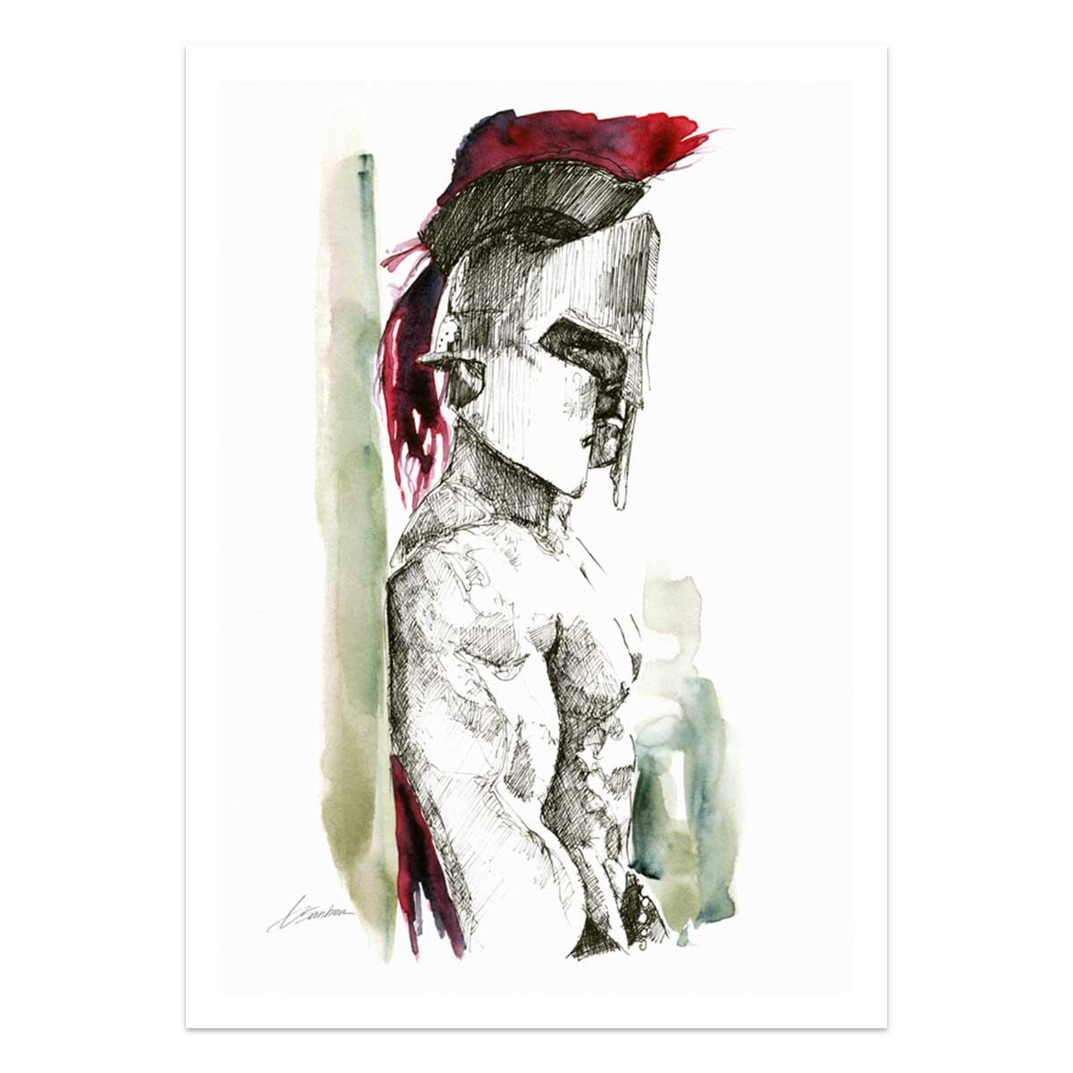 The Warrior’s Quiet Strength – Art Print Artist Brenden Sanborn