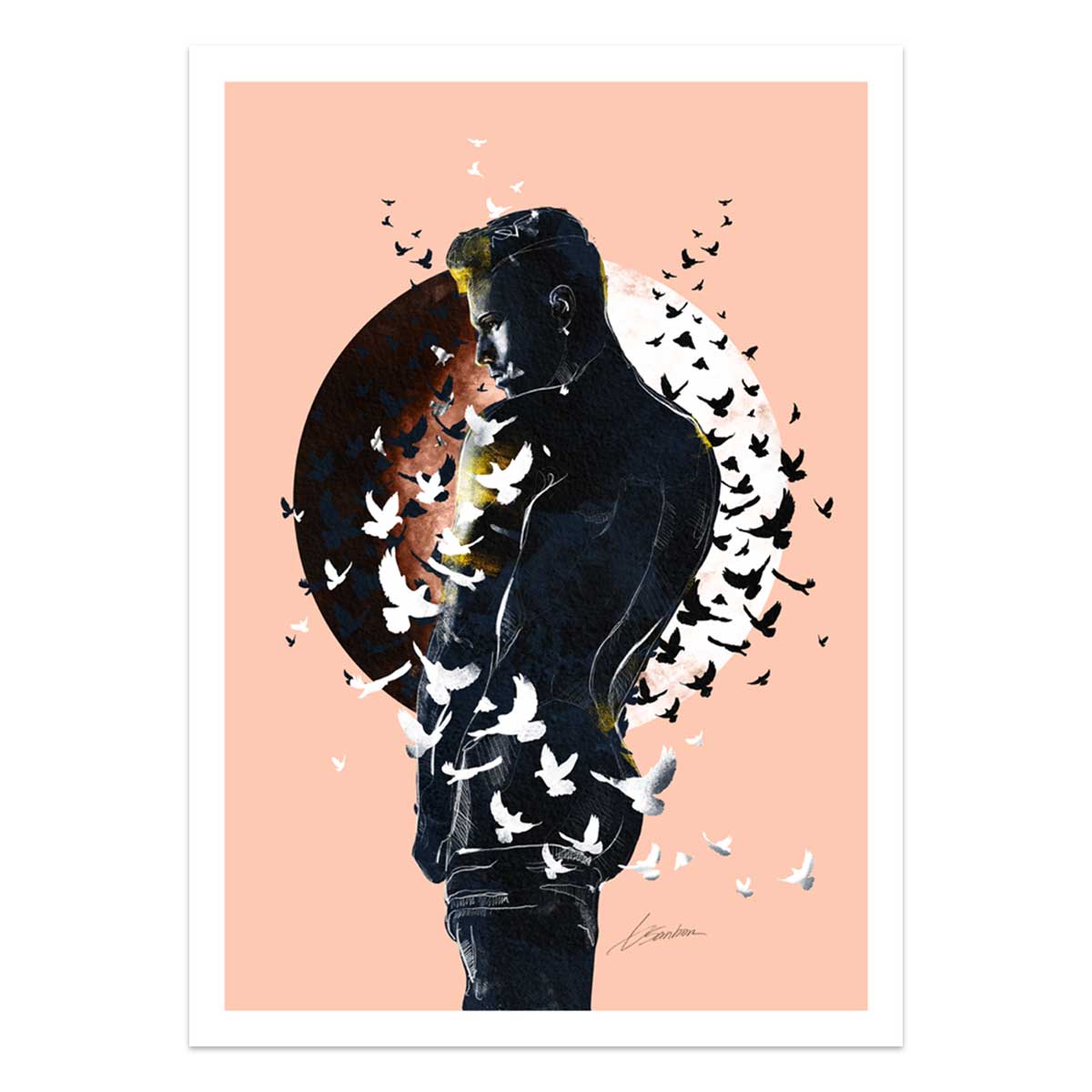 Whispers of the New Moon - Art Print Artist Brenden Sanborn