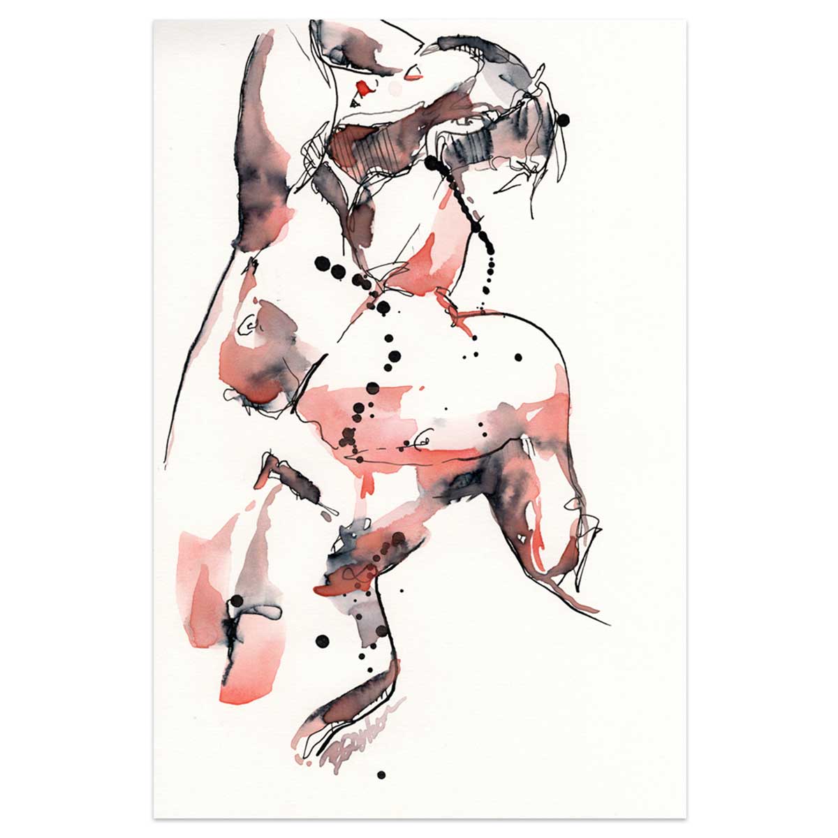Before the Music Ends – 6x9" Original Watercolor Artist Brenden Sanborn
