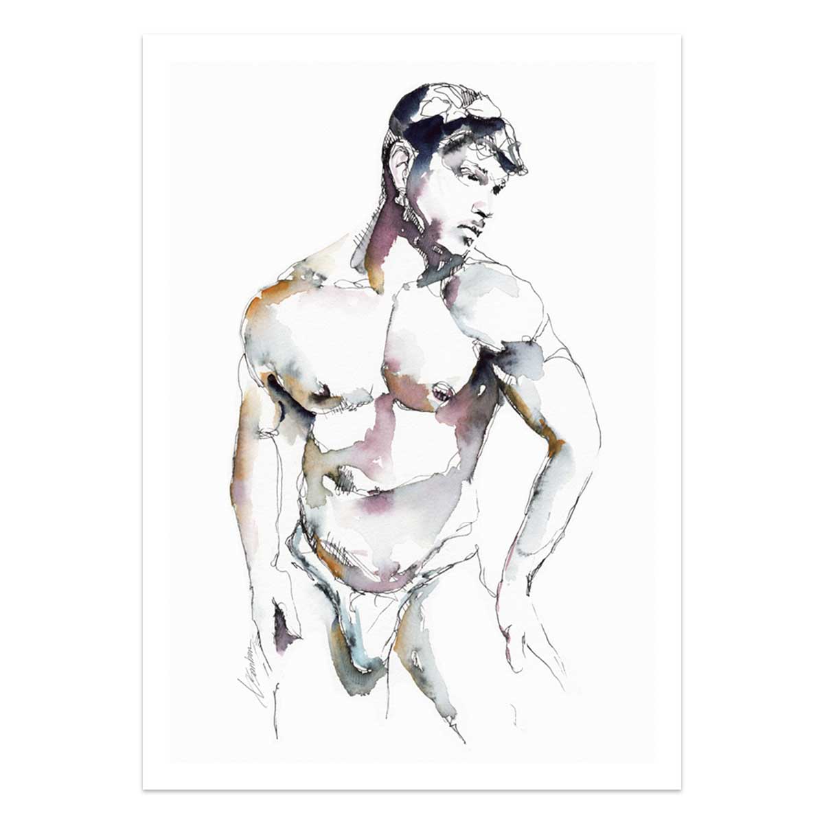 The Look That Holds You Still – Art Print Artist Brenden Sanborn