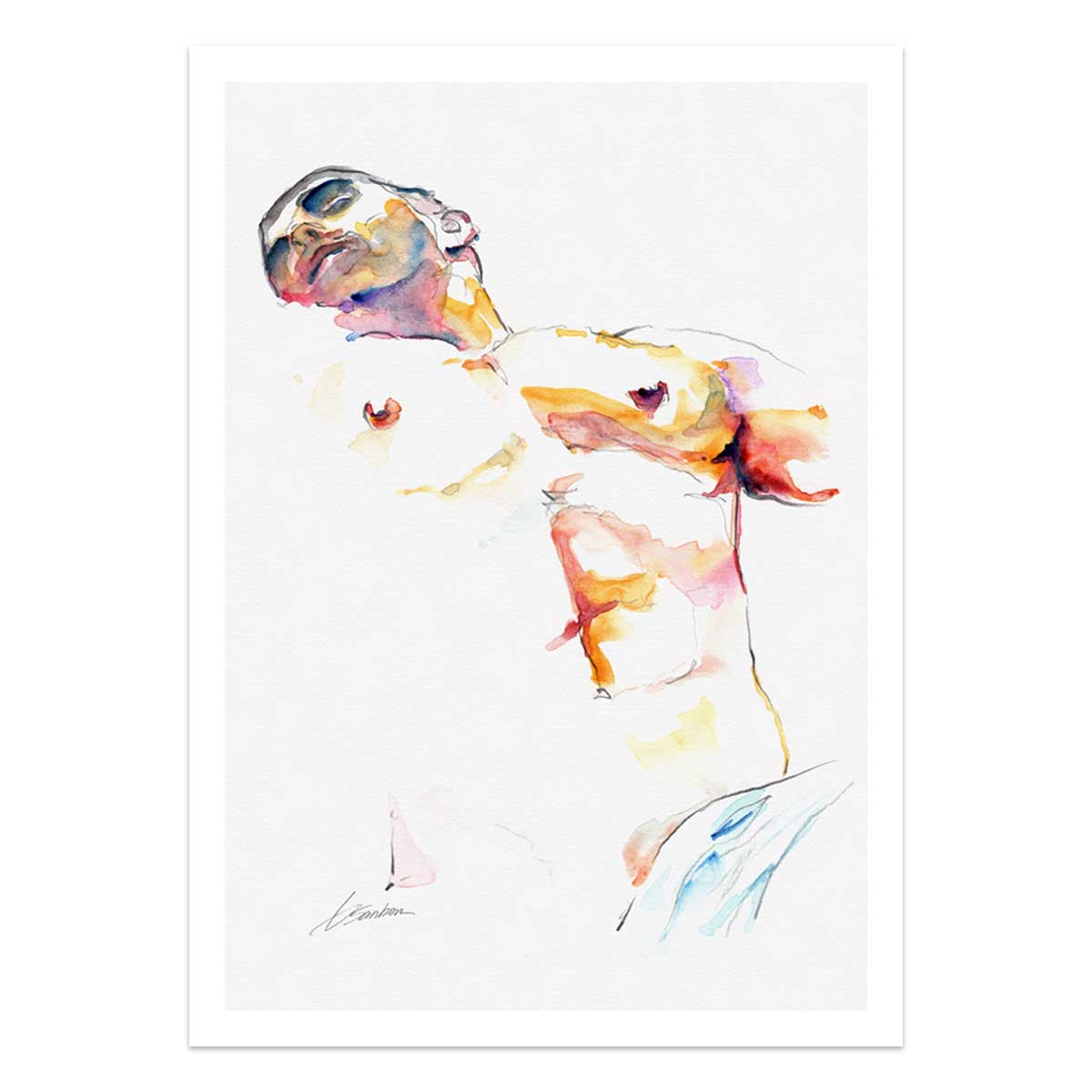 Reclined in Light – Art Print Artist Brenden Sanborn