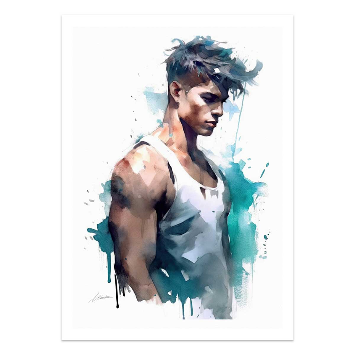 Drifting Thoughts in Blue – Art Print Artist Brenden Sanborn