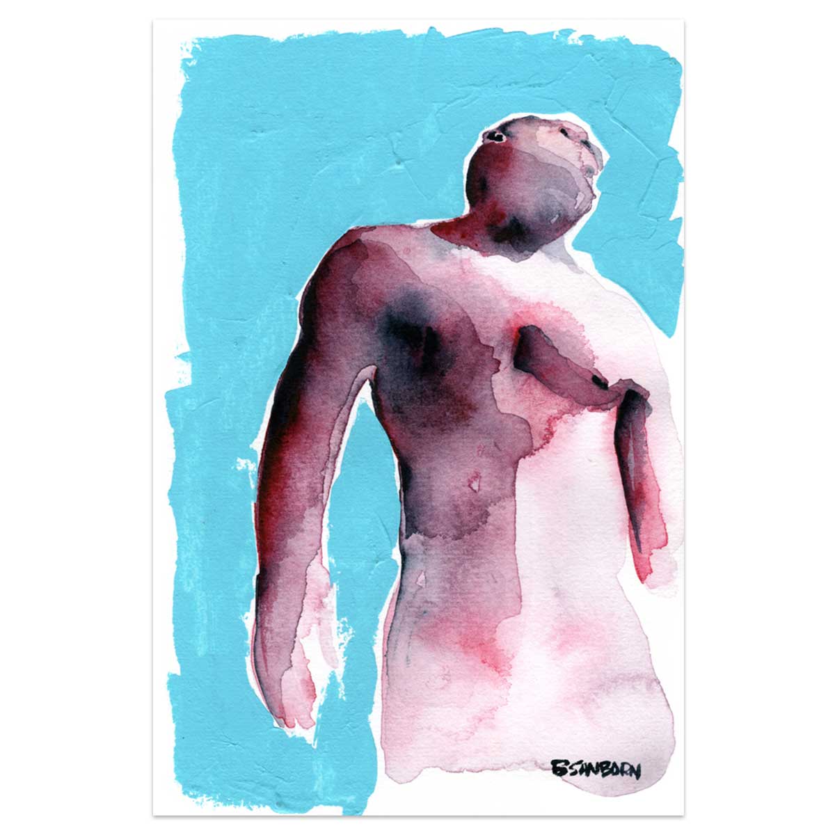 Almost Monument – 6x9" Original Watercolor Artist Brenden Sanborn