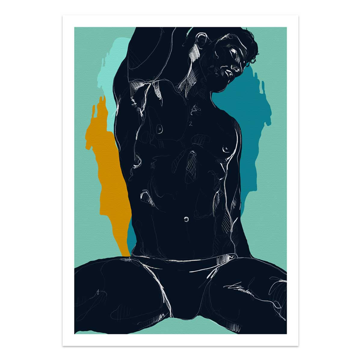 Draped in Midnight Bare Beneath – Art Print Artist Brenden Sanborn
