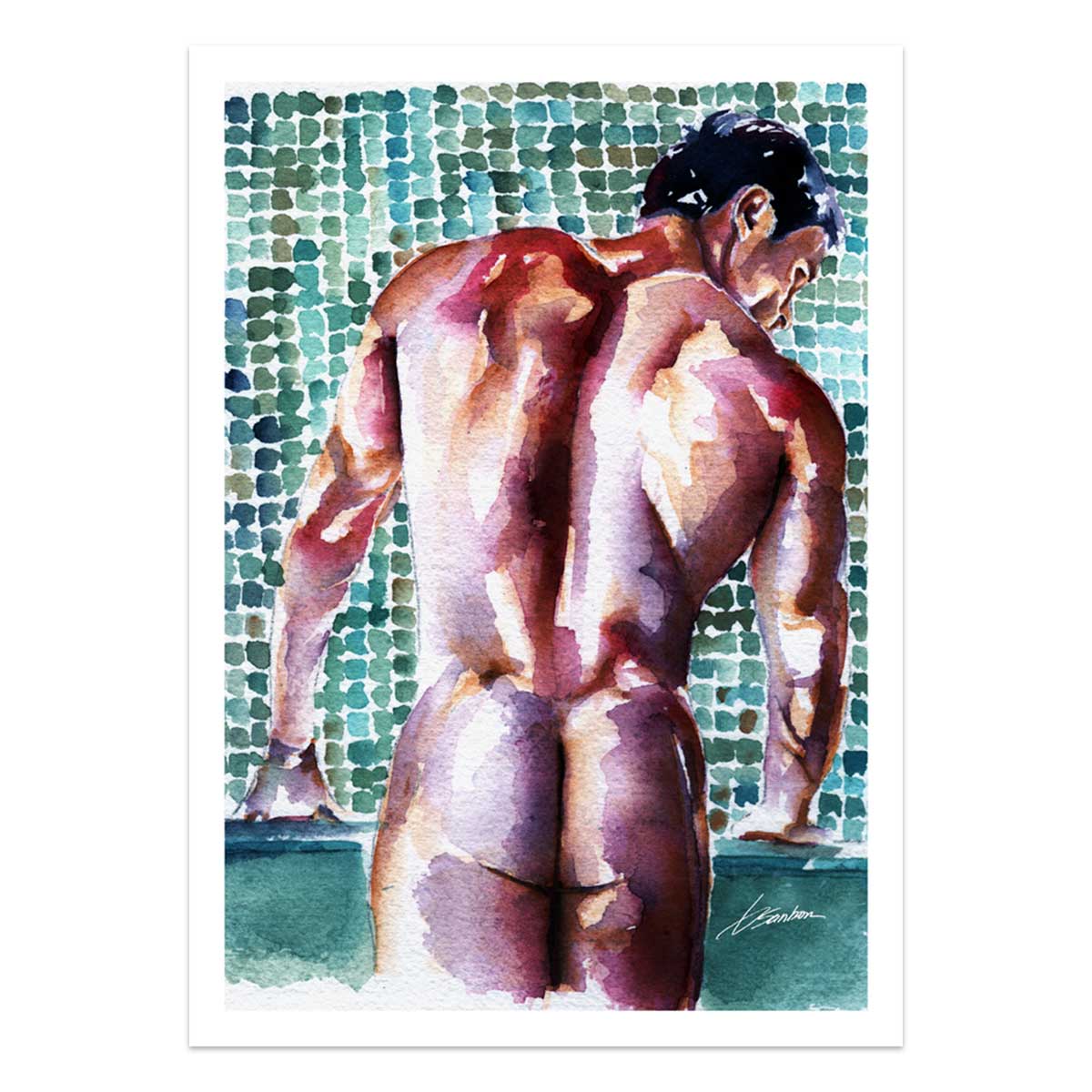 Steam and Shadow on Bare Skin – Art Print Artist Brenden Sanborn