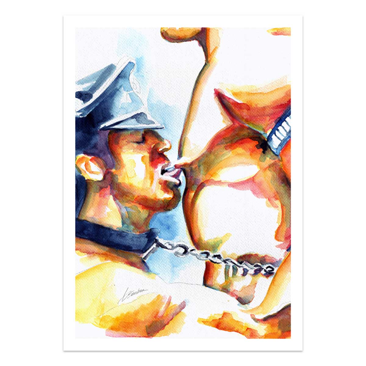 Leather Fantasy and Submission – Art Print Artist Brenden Sanborn