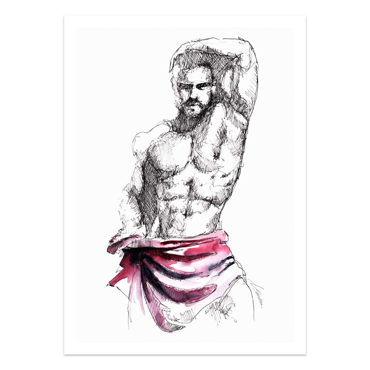 Draped in Confidence and Temptation – Art Print Artist Brenden Sanborn