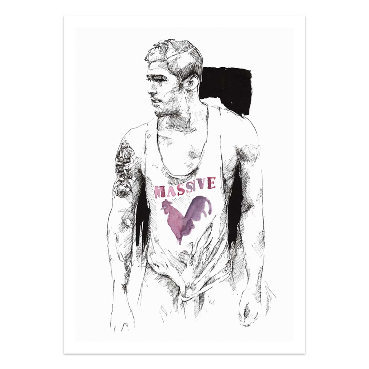 The Rooster - Art Print Artist Brenden Sanborn