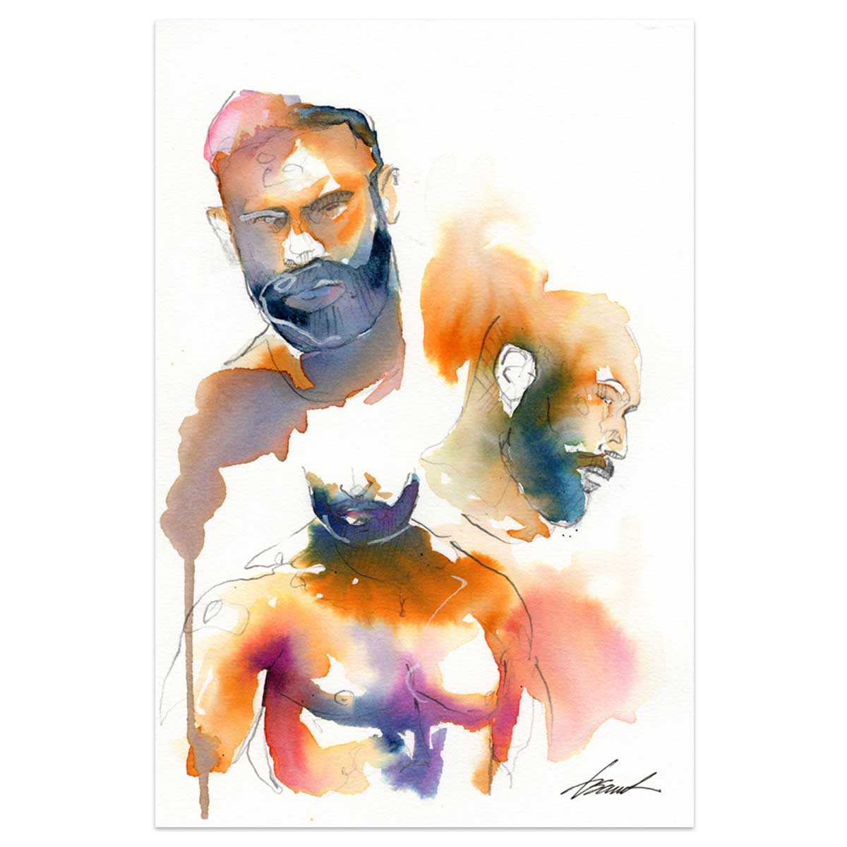 Echoes of Him – 6x9" Original Watercolor Artist Brenden Sanborn