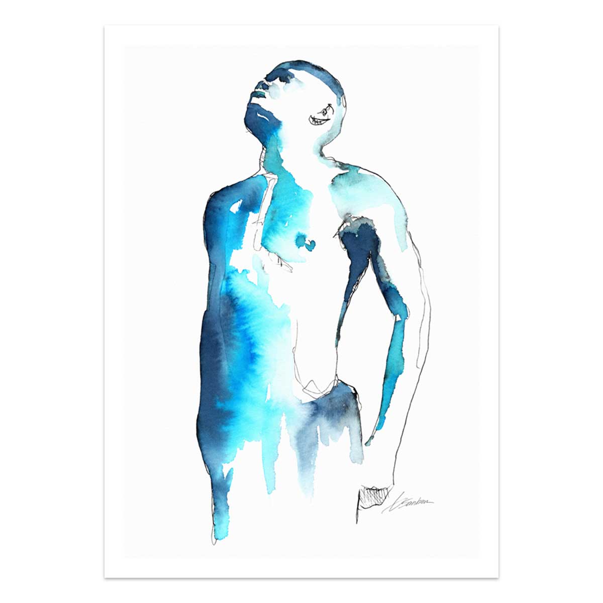 Blue Skies Gaze – Art Print Artist Brenden Sanborn