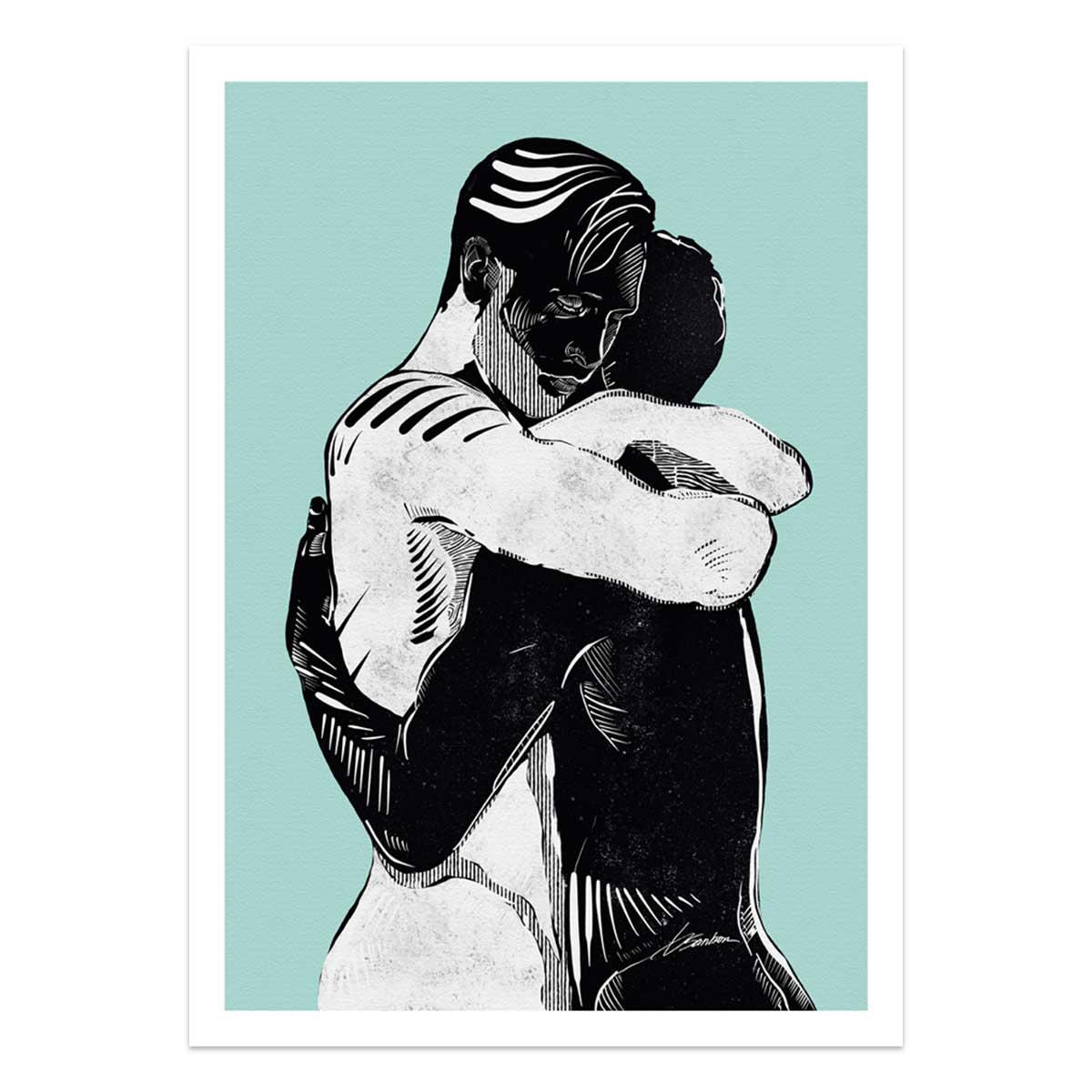 Hug of Healing Spirit - Art Print Artist Brenden Sanborn