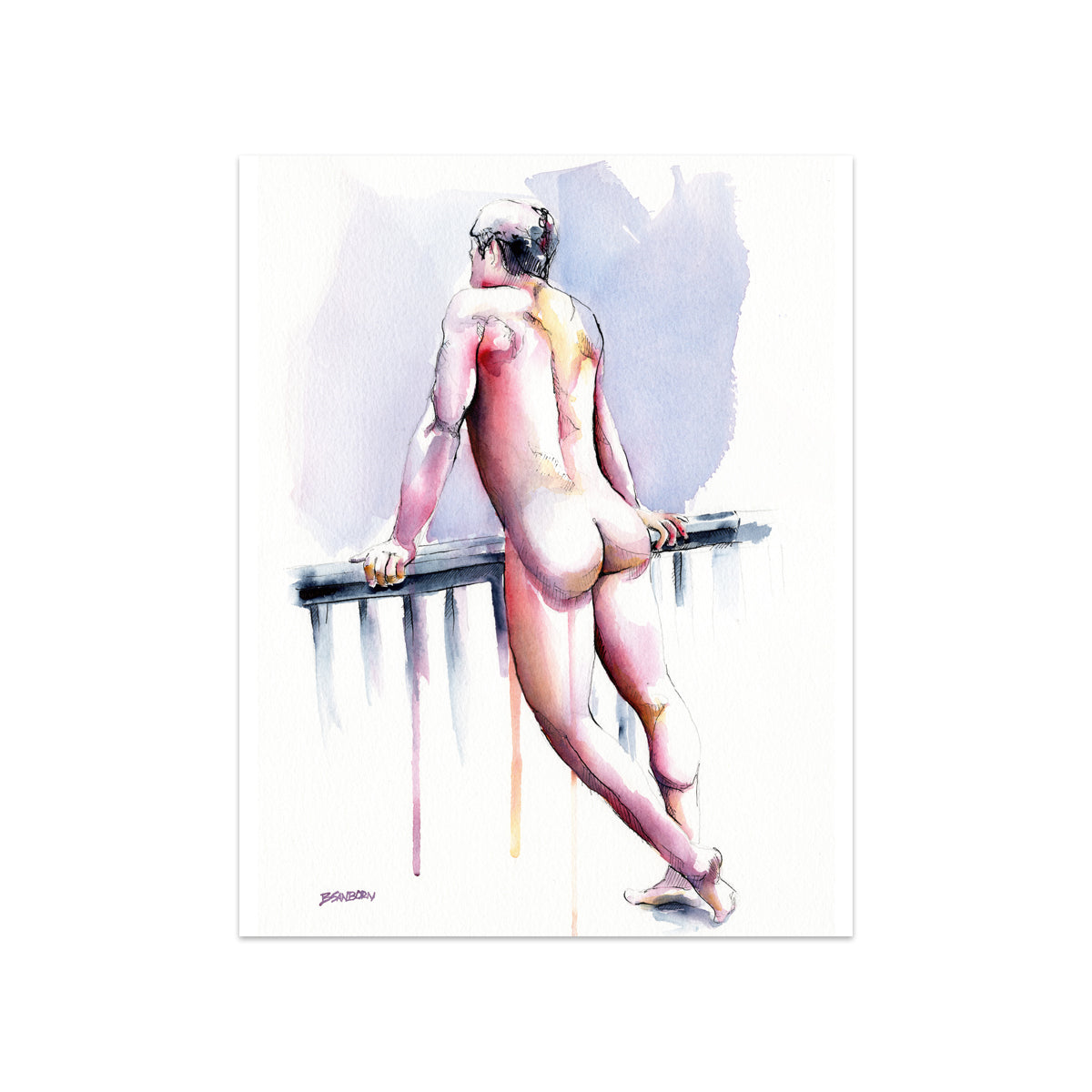 Edge of Morning – 11x14" Original Watercolor Artist Brenden Sanborn