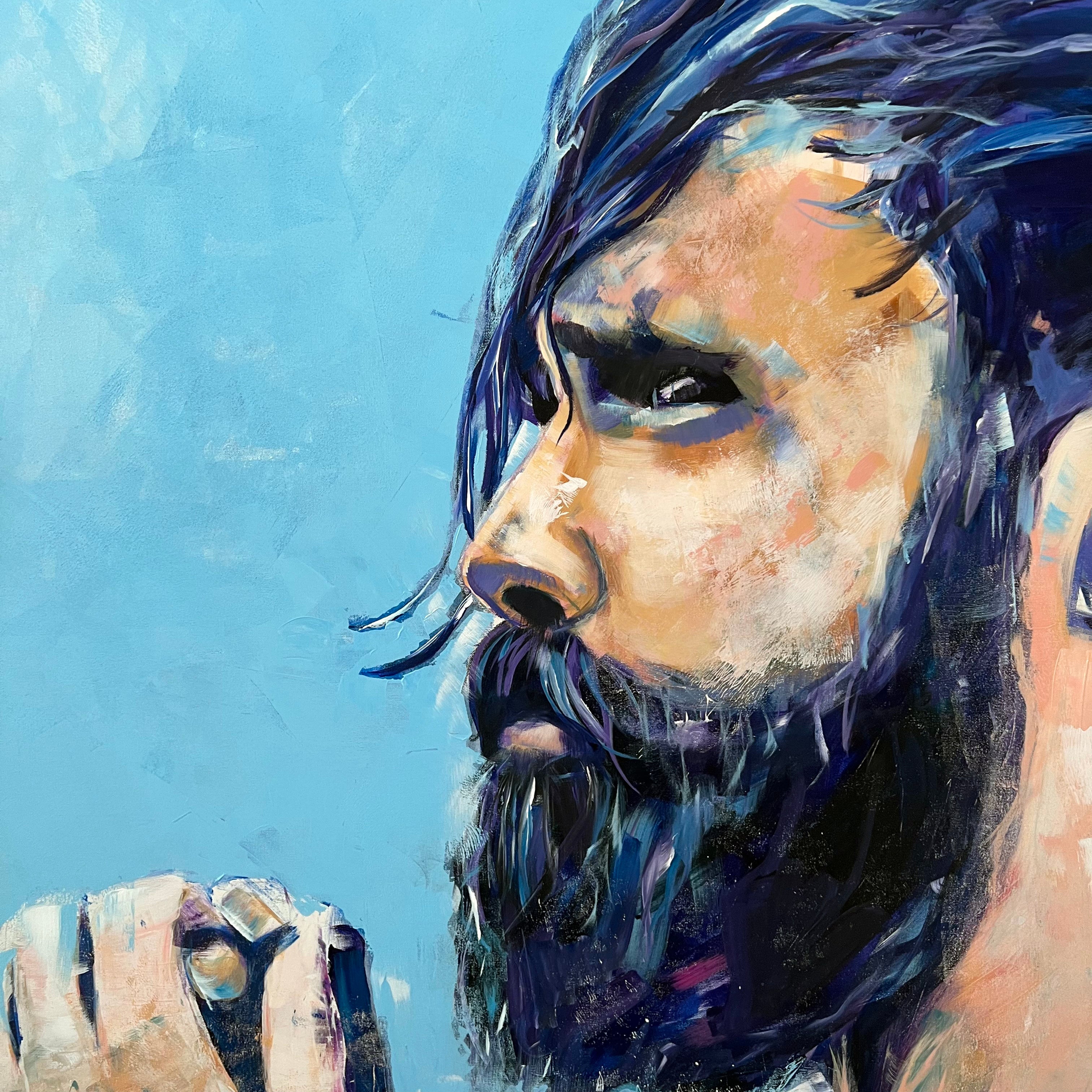 Hold Nothing Back – 48x60" Original Acrylic and Oil Artist Brenden Sanborn