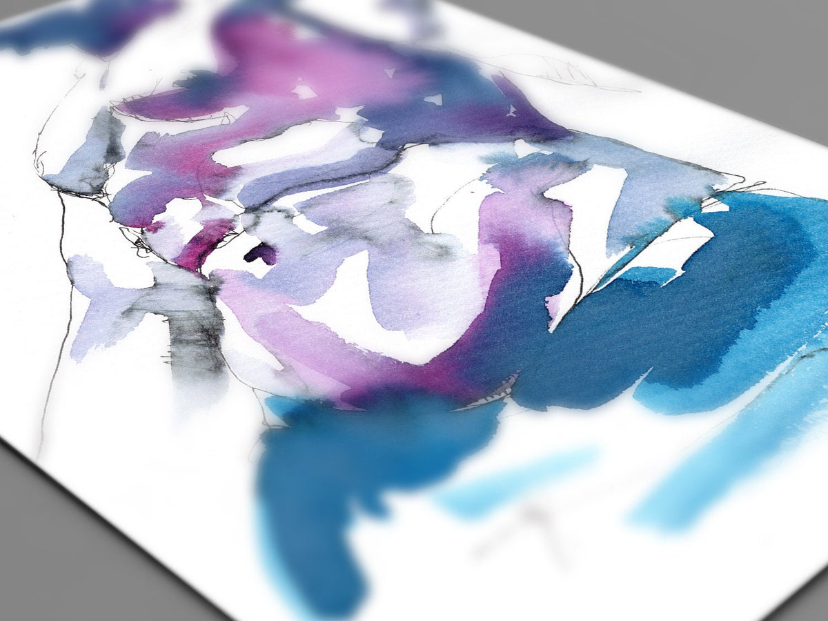 The View from Below - Original Watercolor Painting Artist Brenden Sanborn