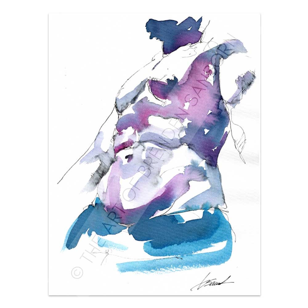 The View from Below - Original Watercolor Painting Artist Brenden Sanborn