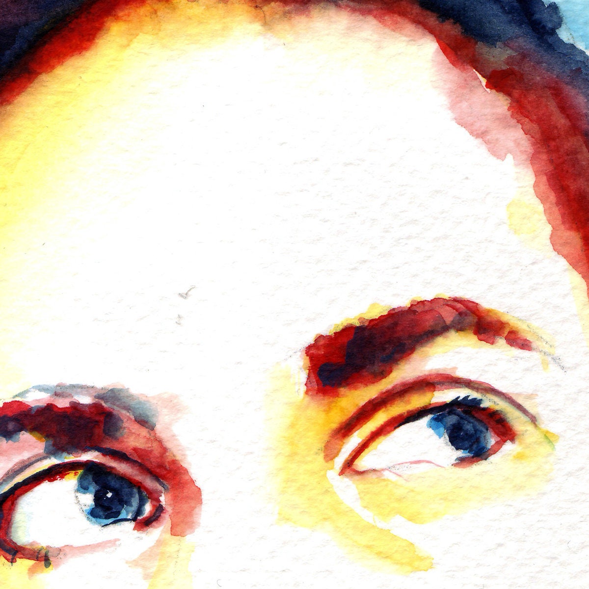 Self Portrait Artist Brenden Sanborn - Original Watercolor Painting Artist Brenden Sanborn