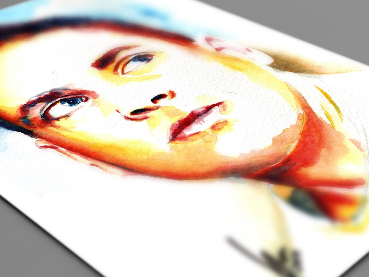 Self Portrait Artist Brenden Sanborn - Original Watercolor Painting Artist Brenden Sanborn