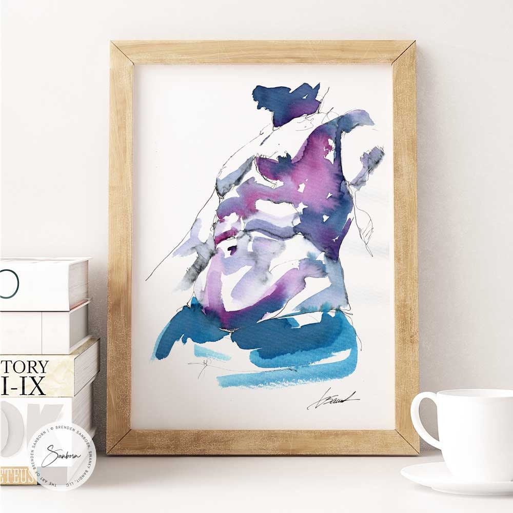 The View from Below - Original Watercolor Painting Artist Brenden Sanborn