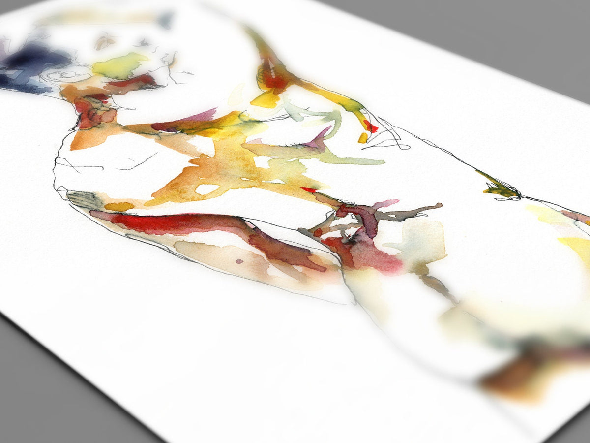 He Reached for Moment - Original Watercolor Painting Artist Brenden Sanborn