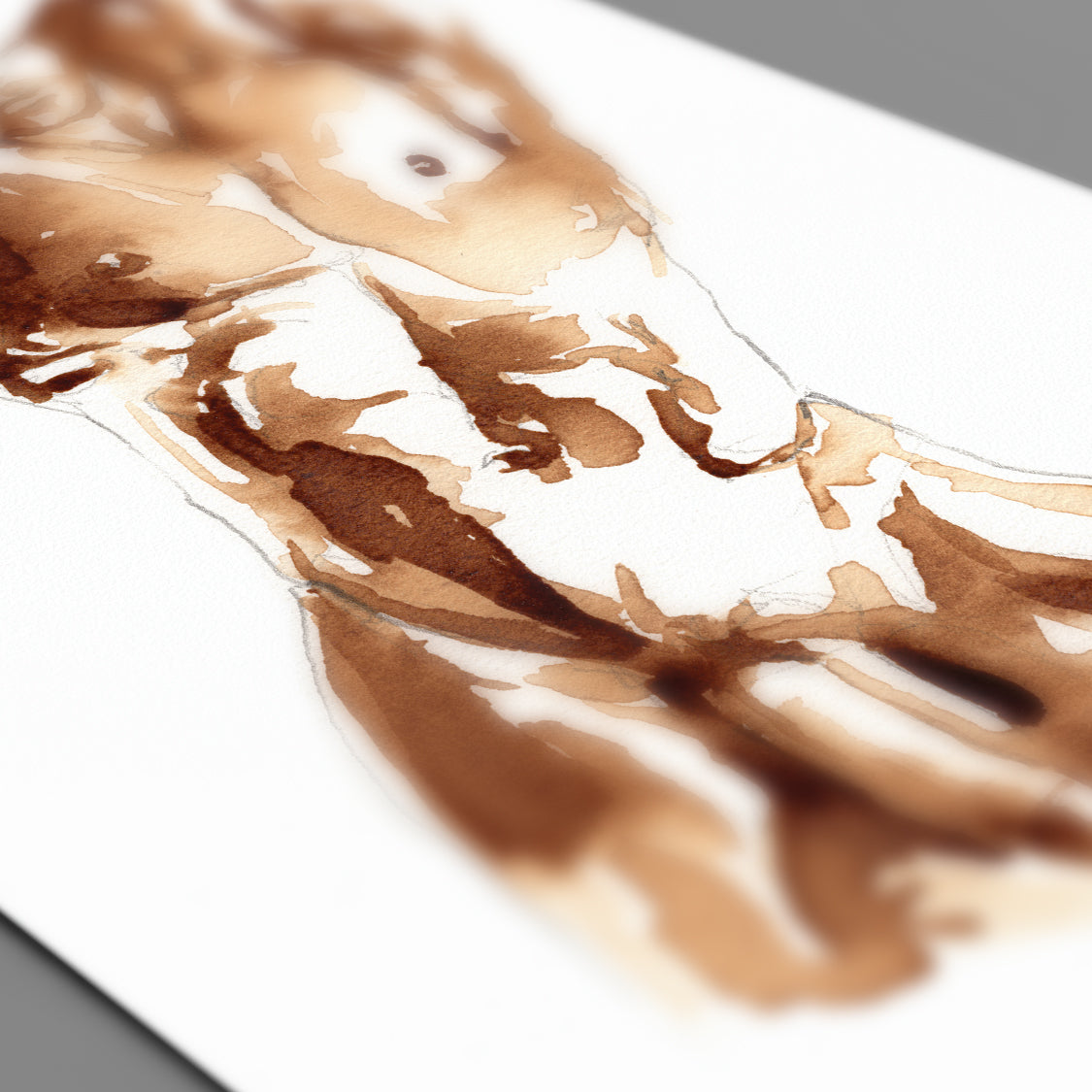 Lost in the Movement - Made with Coffee - Art Print by Brenden Sanborn