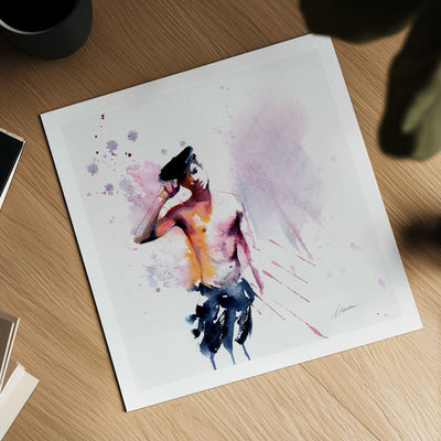 Flirt in a Beret – Art Print Artist Brenden Sanborn