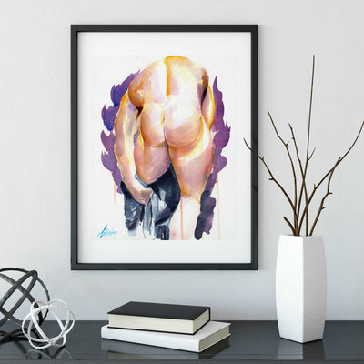 Halfway Undone – 11x14" Original Watercolor Artist Brenden Sanborn