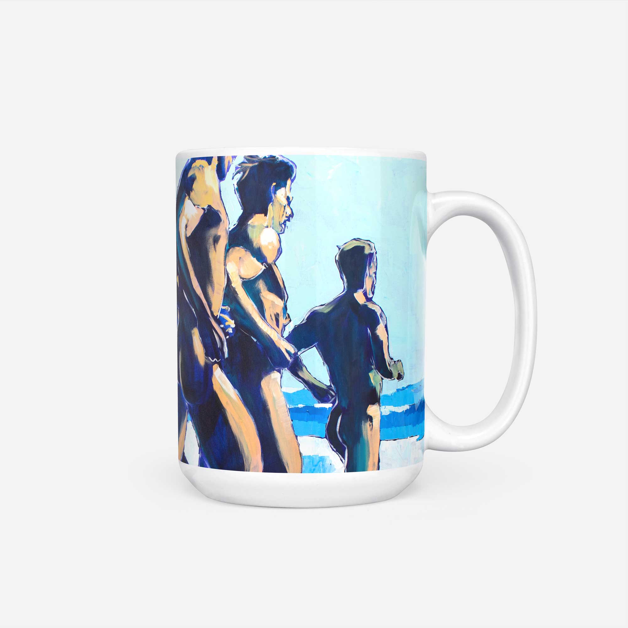 Running Nude Men on the Beach – 11oz & 15oz Mugs